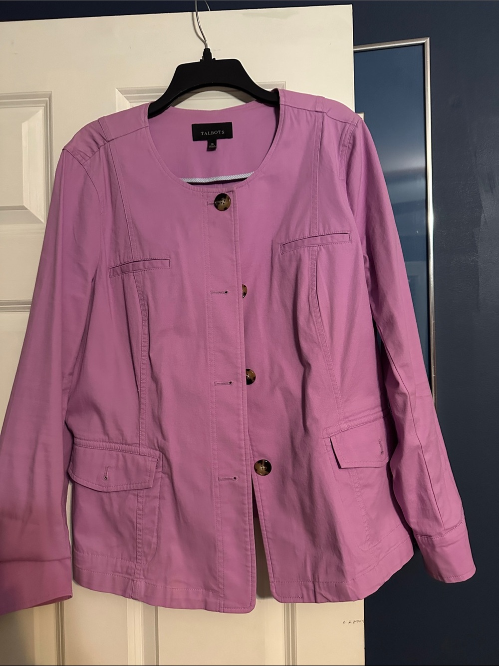 Talbots Women's Violet Button-Front Jacket